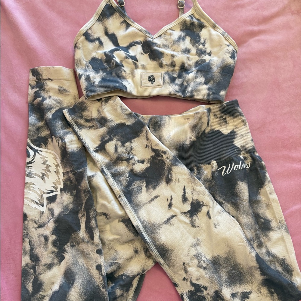 Darc Sport She Sports Bra and Leggings Set Marble